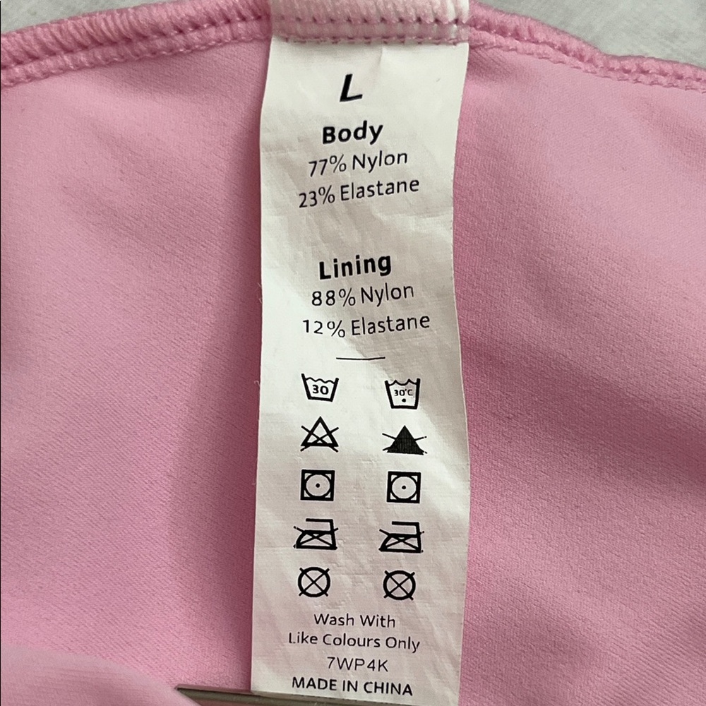 Source Unknown Pink Sleeveless Razorback Mini Dress Women’s L Activewear FLAWED - Picture 11 of 13
